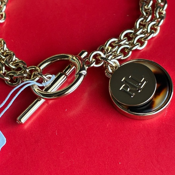Ralph Lauren Bracelet,Ralph Lauren Gold Chain Bracelet with Charm - Picture 8 of 10